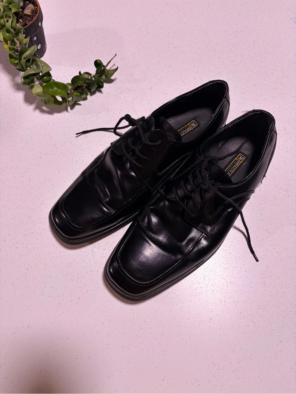 Leather Stacy Adams Men’s Dress Shoes sz 12